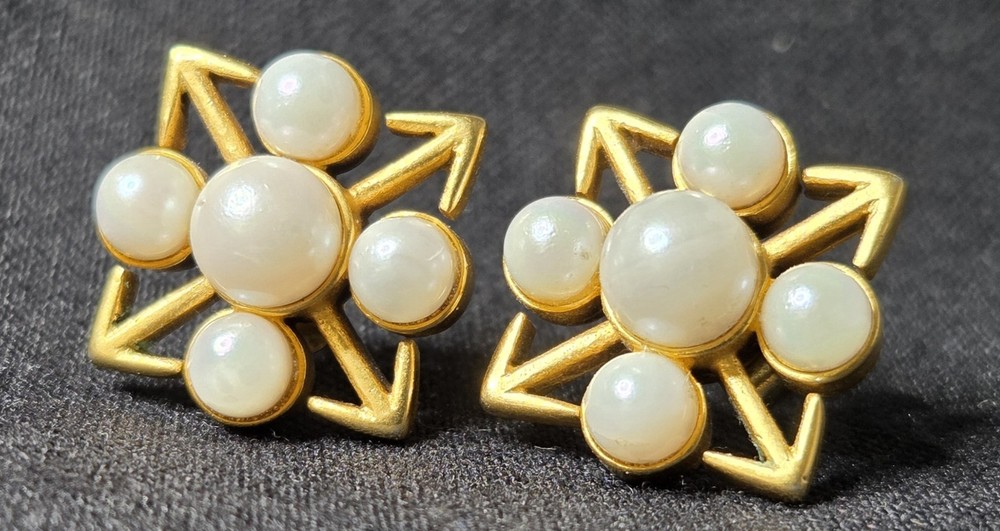 Vintage Metropolitan Museum Of Art MMA 1985 Earrings with 14k Gold Posts