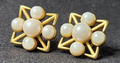 Vintage Metropolitan Museum Of Art MMA 1985 Earrings with 14k Gold Posts