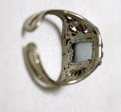 Vintage Russian Hand Painted Enamel Rings 3 Variation Finift Technique #85,86,90