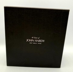 925 Silver John Hardy 40th Anniversary Bracelet 0.24ctw Black Sapphire, With Box