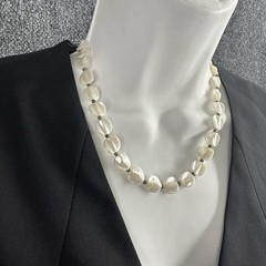 Vintage Medici Abalone Shell Single Strand Necklace Estate