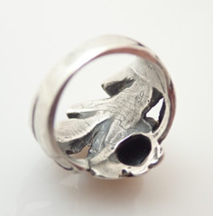 Vintage Arts and Crafts Abstract Modernist Sterling Silver Band Ring Sz 4.25