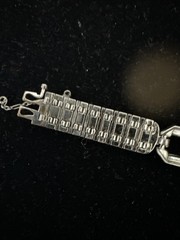 Art Deco Wachenheimer Diamonbar Buckle Sterling Silver Rhinestone Bracelet
