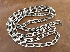 Vtg Heavy 925 Sterling Silver Curb Link Chain 6mm Wide Necklace 30”in/ 59.50 Gr