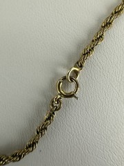 Antique Victorian 14k Gold Pearl Slide Gold Filled Chain Necklace 24”