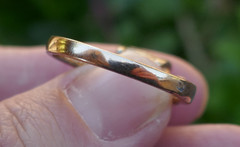 Vintage Vermieled Sterling Silver & Faceted Pink Stone Ring – Size 9.75