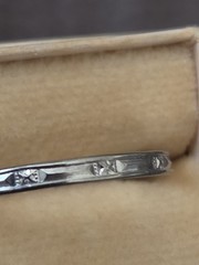Vintage Belais 18K White Gold Wedding Band