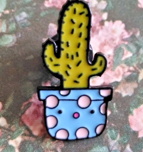 Kawaii Cactus Enamel Pin Set – Cute Pastel Succulent Plants – Desert Aesthetic