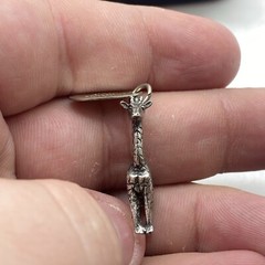 Vintage Sterling Silver Charm Great Adventure Safari Giraffe 4.0g
