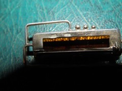 BALTIC AMBER STERLING MODERNIST PIN BROOCH MCM MADE IN RUSSIA Vtg