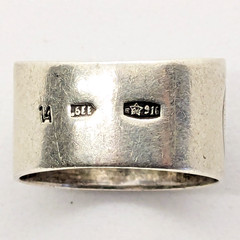 Vintage RING KUBACHI Silver⭐️916 stamp Star ussr with Blackening-size: 6.5US #13