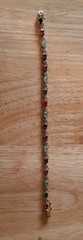 Vintage Jewelry Ross Simmons Gold Plated 925 Multi Gemstone Tennis Bracelet