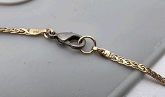 Vintage Amethyst And Diamond 14k Yellow Gold Chain Necklace 16″ 6 Grams