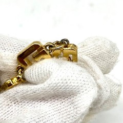 Givenchy G Logo Gold Bracelet Bangle Chain Accessory Used