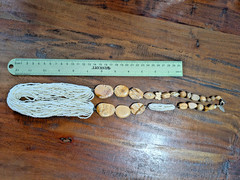 Coldwater Creek Jasper Stone Multi-strand Seed Bead 32” Necklace Boho Butterfly