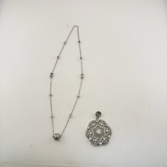 Joseph Esposito Necklace Art Deco Sterling Silver Magnetic Interchangeable 925