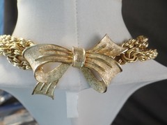 Vintage VENDOME GOLDTONE 3 STRAND CASCADE NECKLACE IS GLAMOROUS!