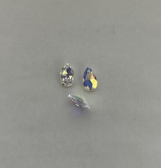 Rare Swarovski Crystal Clear AB 10x16mm Almond Shaped 6105 Pendant 1 piece