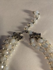 Vintage Signed Hattie Carnegie AB Crystal Triple Strand Choker Necklace 1960’s