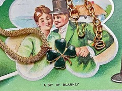 4 Leaf Clover Choker,Enameled four leaf,Irish Necklace,Sarah Coventry Choker G94