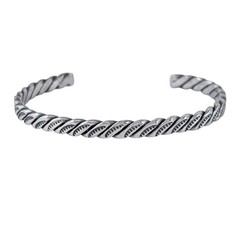 Vintage Southwest Hand Tooled Cuff Bracelet | Vintage Sterling Silver 925 | 6.5″