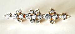1970’s Glamorous Bright Sparkly Rhinestone 2.25″ Stunning Bar Pin Brooch