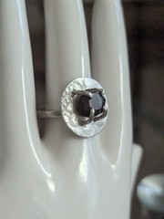 Vintage Silver Modernist Ring 7.5 Freeform Art Sculptural Irregular Handmade