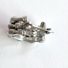 Arthur Court Aluminum Hoop Earrings .75 In Multi Bamboo Discontinued Jewelry