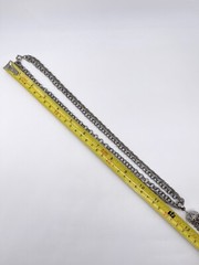 Vintage Necklace Silver Tone Multi Chain Tassel