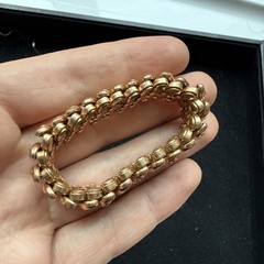 Vintage Sweetheart Expandable WWII Era Gold Plated Bracelet Patented