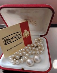 Majorica Mallorca Pearl Necklace An Clip-on Set 40cm Original Box Spain Vintage