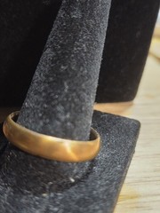 Antique Ostby & Barton OB Gold Filled Wedding Band Ring Size 10 AS IS