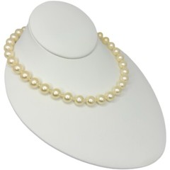 Pearl Necklace Choker Champagne 16” Classic Wedding Vintage