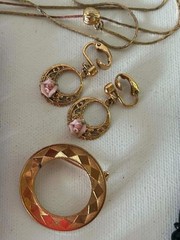 Grandmas Jewerly Lot Mixed Vintage Estate 22 pieces Monet Avon + more