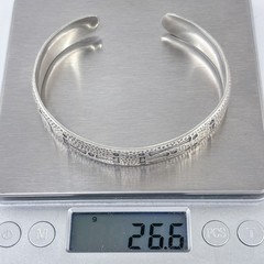 Vintage Sterling Silver 925 Wohelo Campfire Girls Cuff Bracelet | 8″