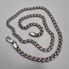 Vintage Heavy 925 Sterling Silver Chain Necklace 62cm 40g Unisex Hallmarked