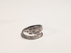 Vintage Roger’s Spoon Ring Silver Plate Tone Size 5.5 & 7.5 Adjustable Lot of 2