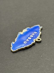 Vintage Sterling Silver Nassau Bahamas Enamel Charm G7