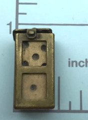 Antique Miniature Dice Necklace Locket Case Cage Pendant Gambling Charm Unique