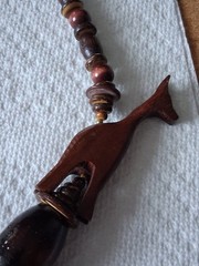 Vintage African Safari Style Statement Piece With Hand Carved Animals And Beads