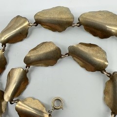 VTG Norway Hans Myhre Sterling Silver White Enamel 15″ Necklace 37g #gag