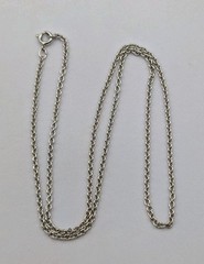 Speidel Vintage Sterling Silver 1.5 mm Cable Link Chain 925 Necklace – 17.75″
