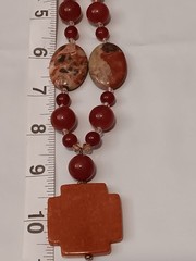 beautiful vintage Southwestern polished Colorful multi-stone Beaded necklace