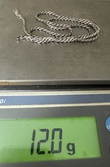 Vintage Sterling Silver 2mm Rope Chain Necklace 24” Long