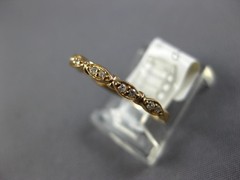 .09CT DIAMOND 14KT YELLOW GOLD 3D 2MM MARQUISE SHAPE FILIGREE ANNIVERSARY RING