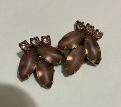 Vintage Smoky Lavender No Brand Earrings