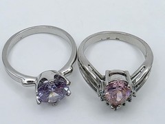 Vintage Ring Lot 5 Pc Estate Rhinestone Crystal Costume Wearable Craft Harvest