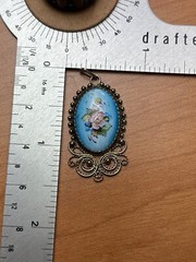 Genuine Jewelry Silver Set Earrings Pendant Vintage Filigree