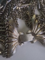 Vintage Coro 1940s-1950s Pegasus Gold Tone Multi Strand Liquid Chain Bracelet