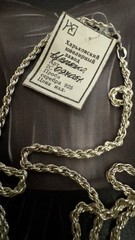 925 Sterling Silver Vintage Eastern Europe Rope Necklace -21″ -49cm -13.9g #1670